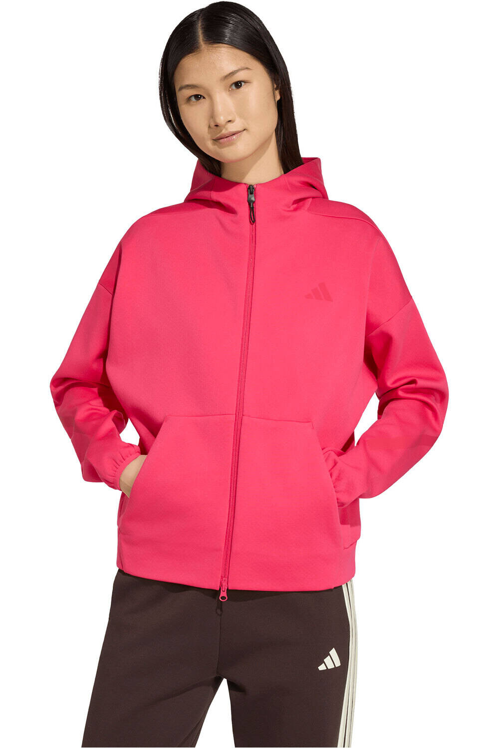 adidas sudadera mujer SUDADERA CAPUCHA Y CREMALLERA Z.N.E. vista frontal
