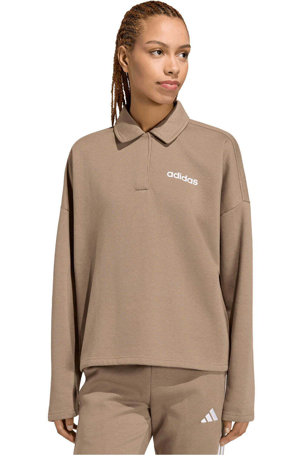 adidas sudadera mujer Sudadera Essentials Linear vista frontal