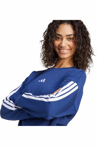 adidas sudadera mujer Sudadera felpa Essentials 3 Stripes vista detalle