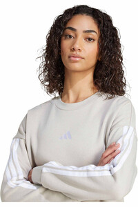 adidas sudadera mujer Sudadera felpa Essentials 3 Stripes vista detalle