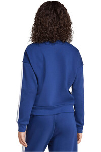 adidas sudadera mujer Sudadera felpa Essentials 3 Stripes vista trasera