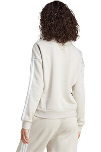 adidas sudadera mujer Sudadera felpa Essentials 3 Stripes vista trasera