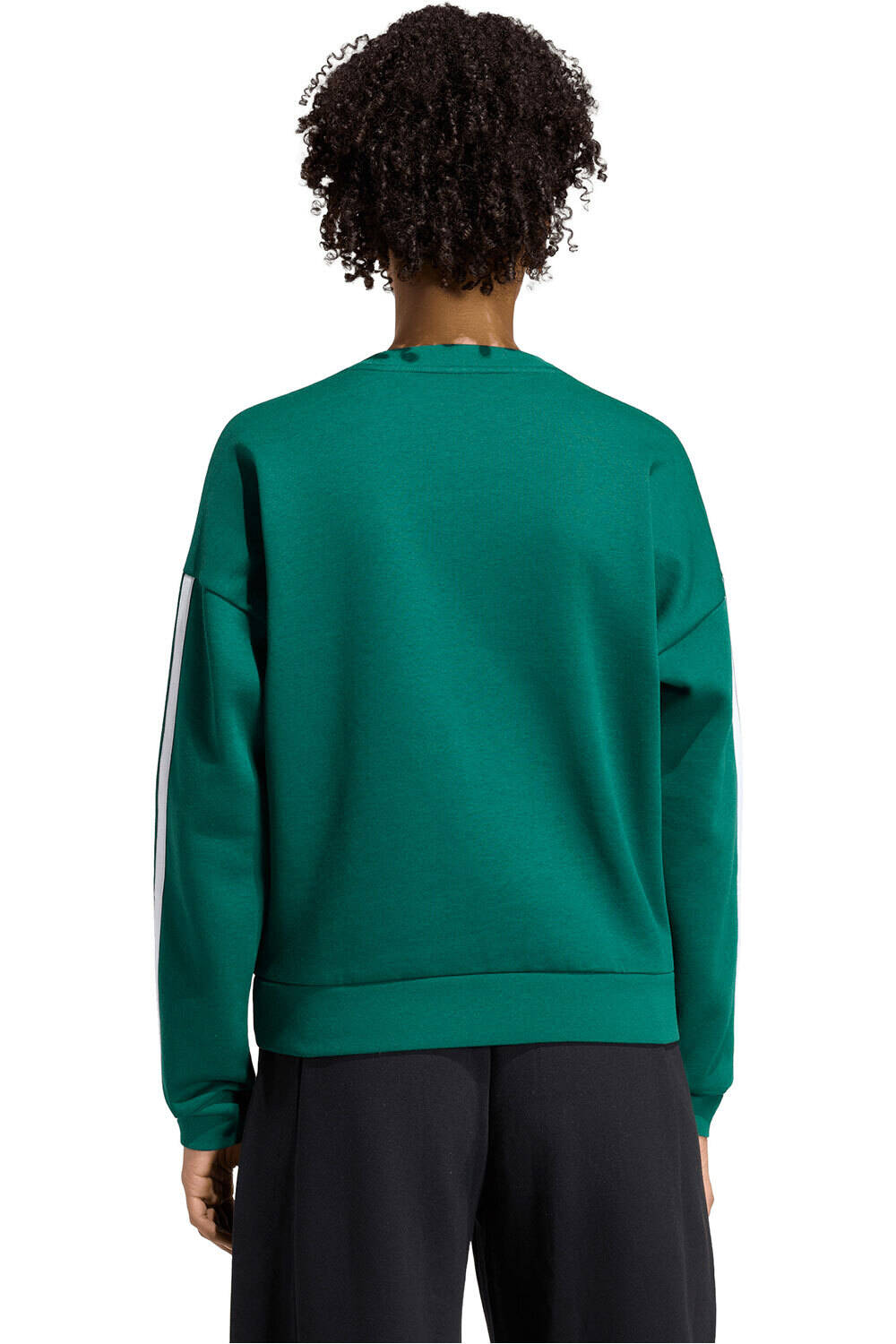 adidas sudadera mujer Sudadera felpa Essentials 3 Stripes vista trasera