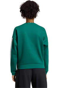 adidas sudadera mujer Sudadera felpa Essentials 3 Stripes vista trasera