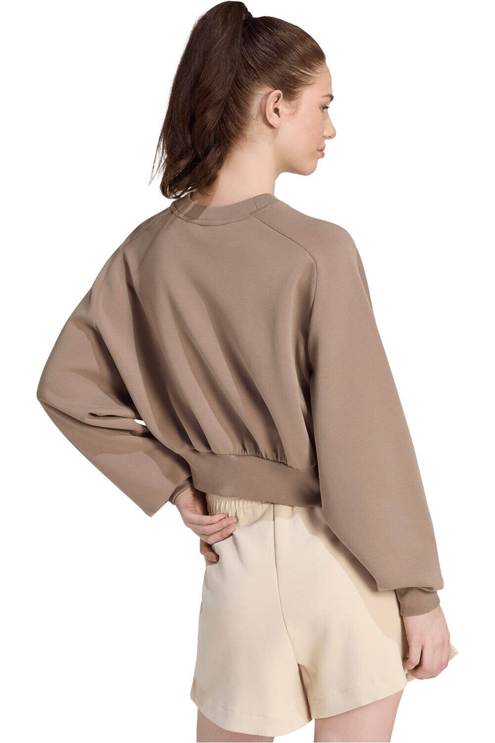 adidas sudadera mujer Sudadera holgada Soft Lux vista trasera