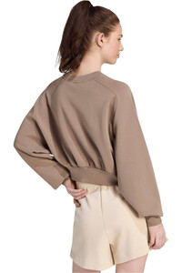 adidas sudadera mujer Sudadera holgada Soft Lux vista trasera