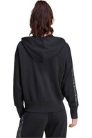 adidas sudadera mujer Sudadera Seasonal Ess cremallera 3S vista trasera
