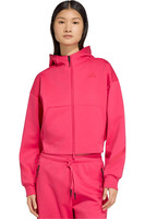 adidas sudadera mujer Sudadera Z.N.E. CROPPED FULL ZIP vista frontal