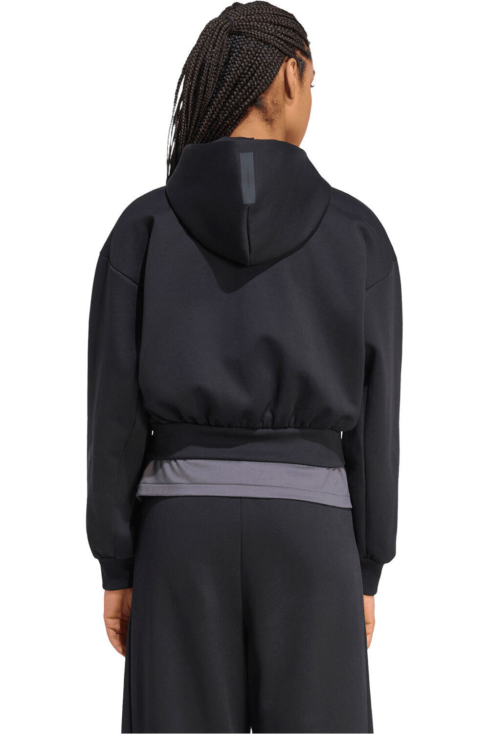 adidas sudadera mujer Sudadera Z.N.E. CROPPED FULL ZIP vista trasera