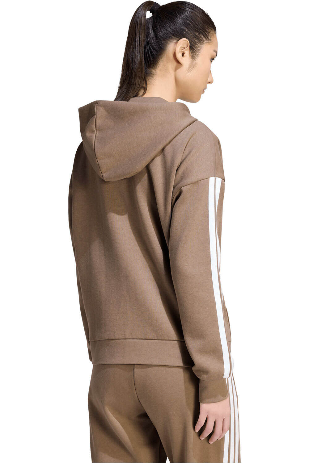 adidas sudadera mujer W 3S FL FZ HD vista trasera