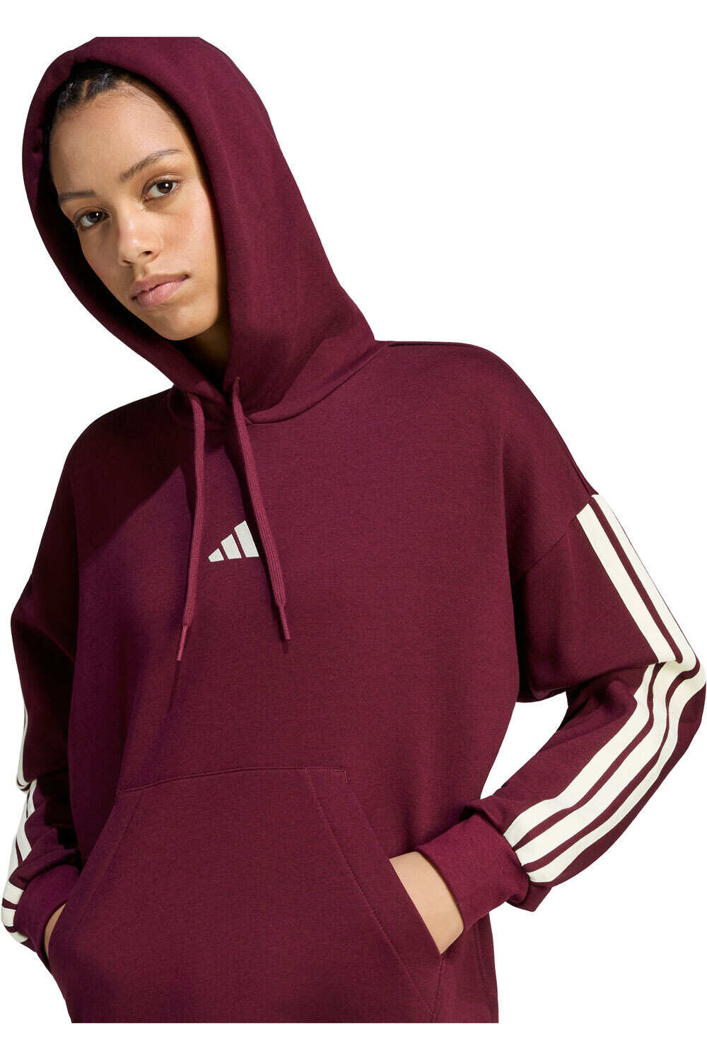 adidas sudadera mujer W 3S FL HD vista detalle