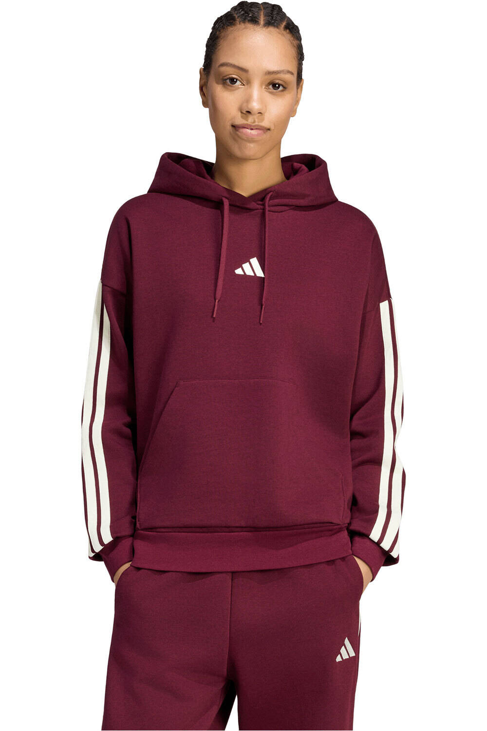 adidas sudadera mujer W 3S FL HD vista frontal