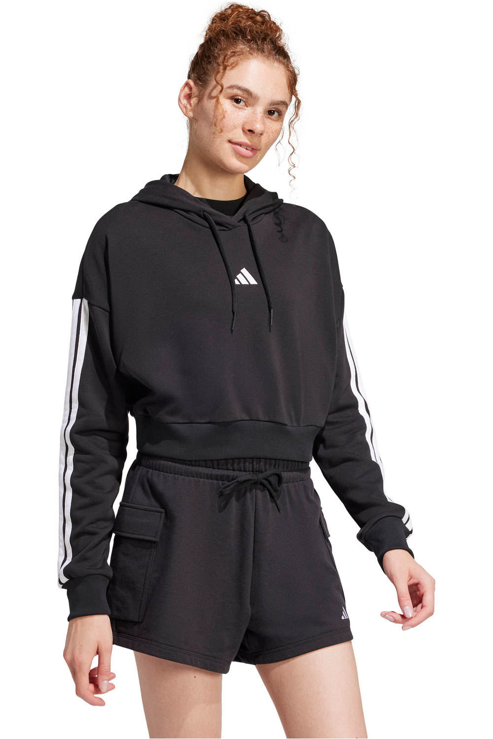 adidas sudadera mujer W 3S FT CRO HD vista detalle