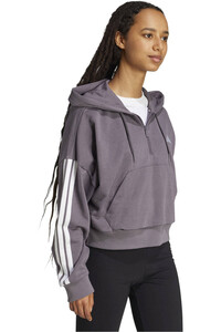 adidas sudadera mujer W 3S FT QZ HD vista detalle