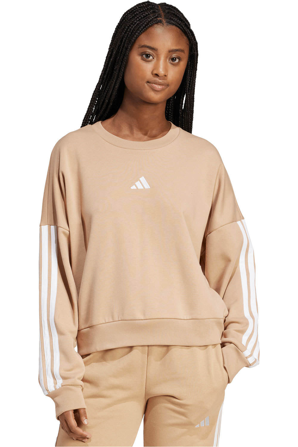 adidas sudadera mujer W 3S FT SWT vista frontal