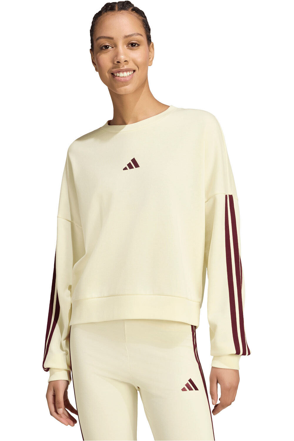 adidas sudadera mujer W 3S FT SWT vista frontal
