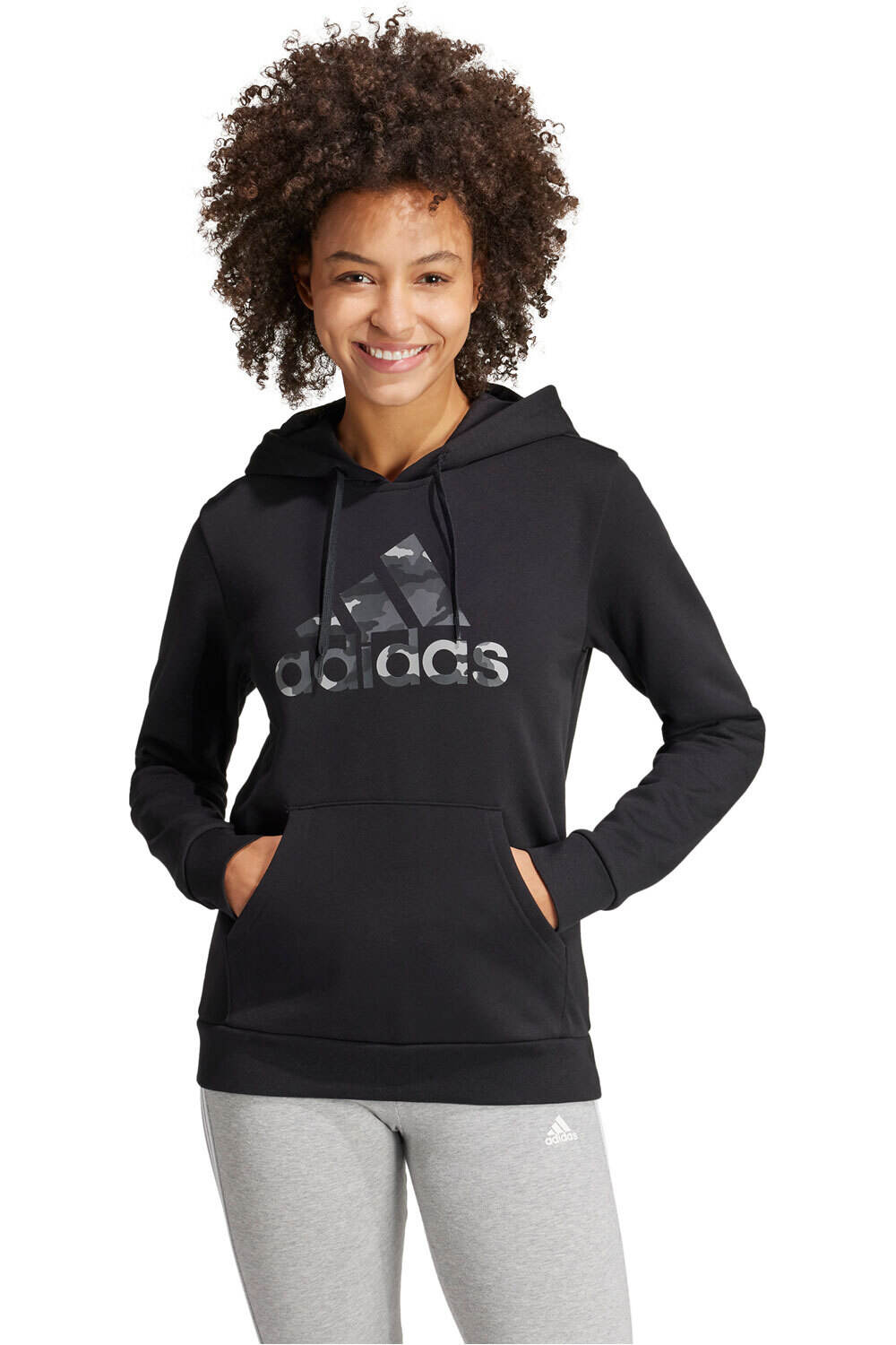 adidas sudadera mujer W CAMO BTS HD vista frontal