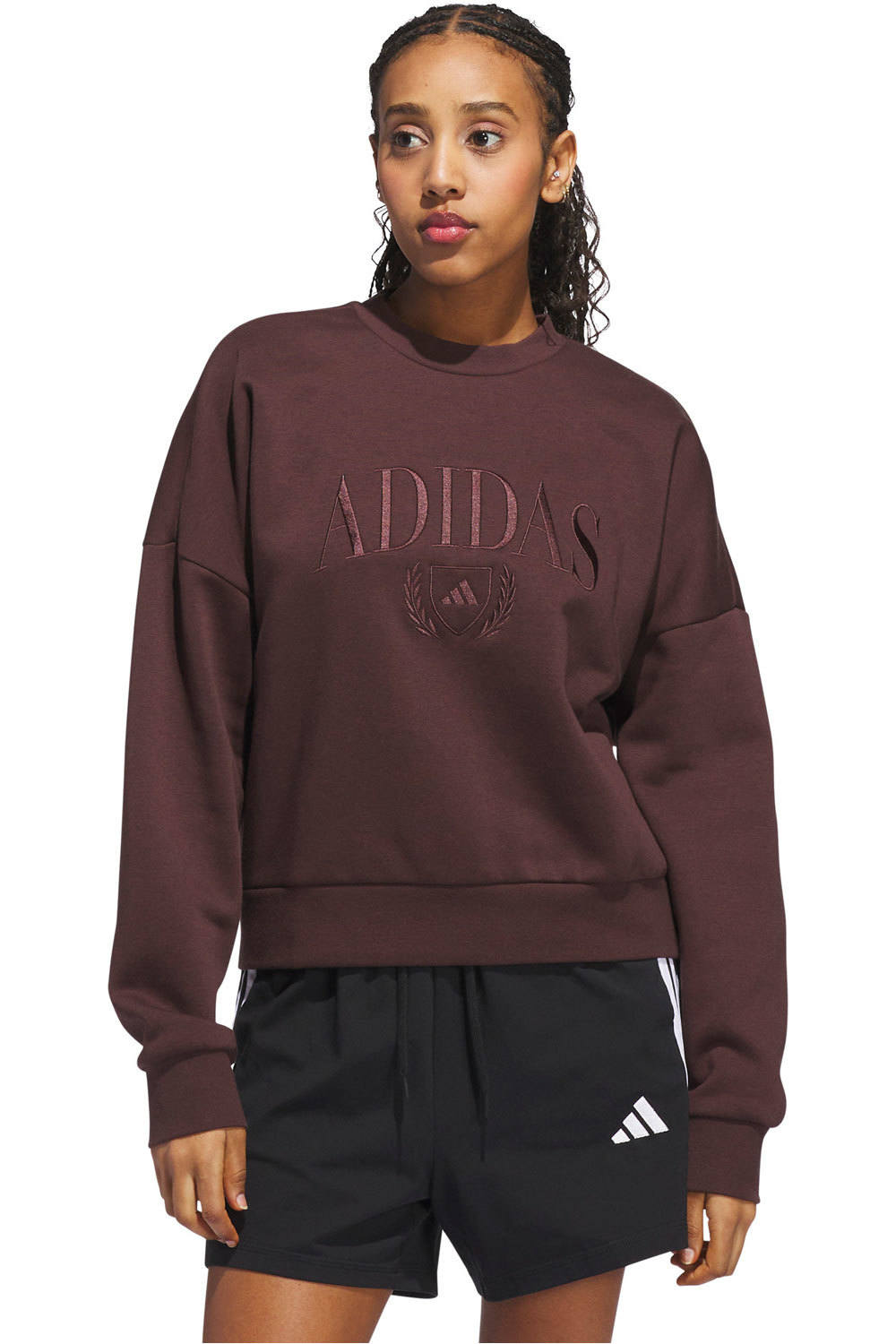 adidas sudadera mujer W COZY SWT vista frontal