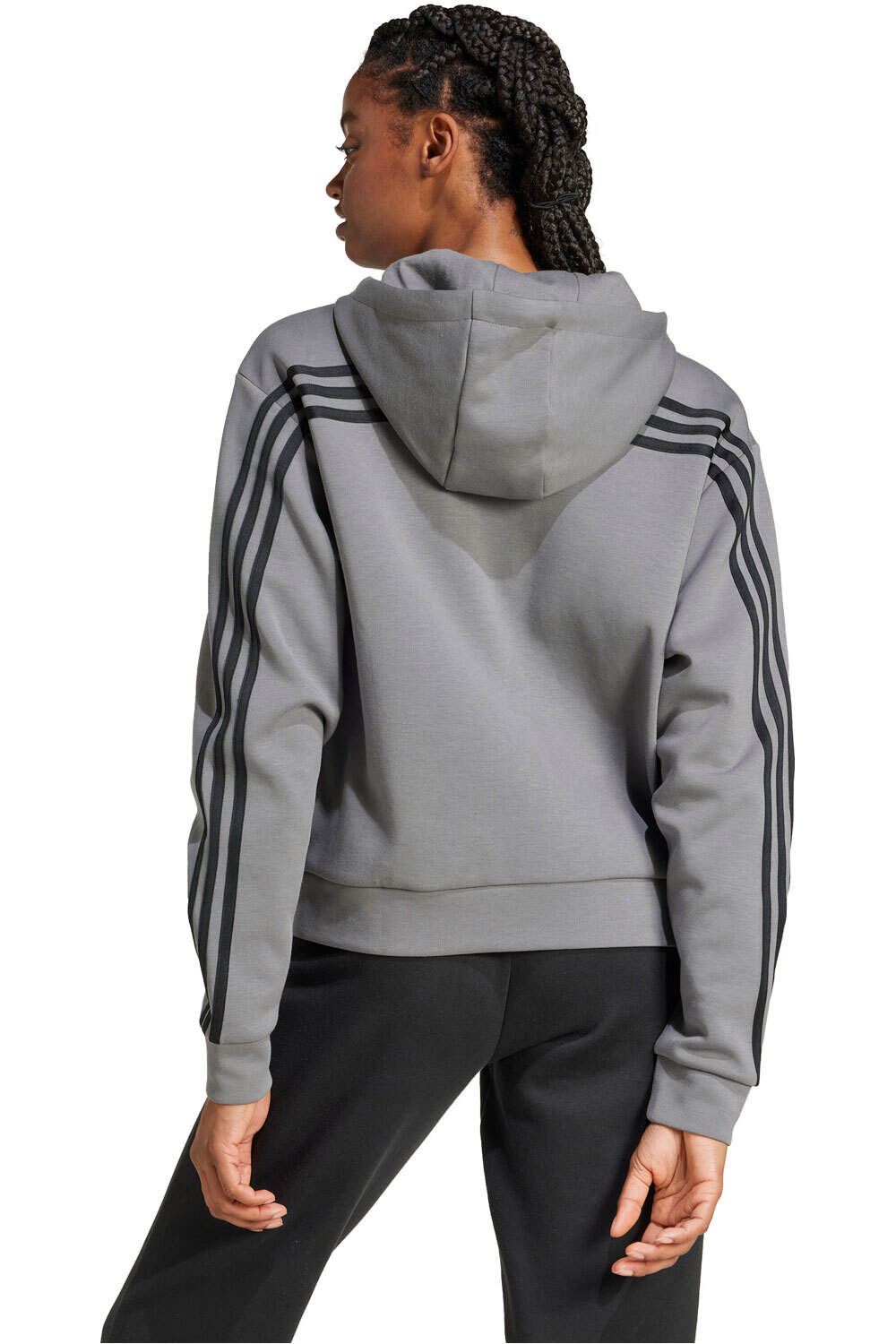 adidas sudadera mujer W FI 3S FZ HD vista trasera
