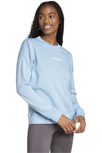 adidas sudadera mujer W LIN FT SWT vista detalle