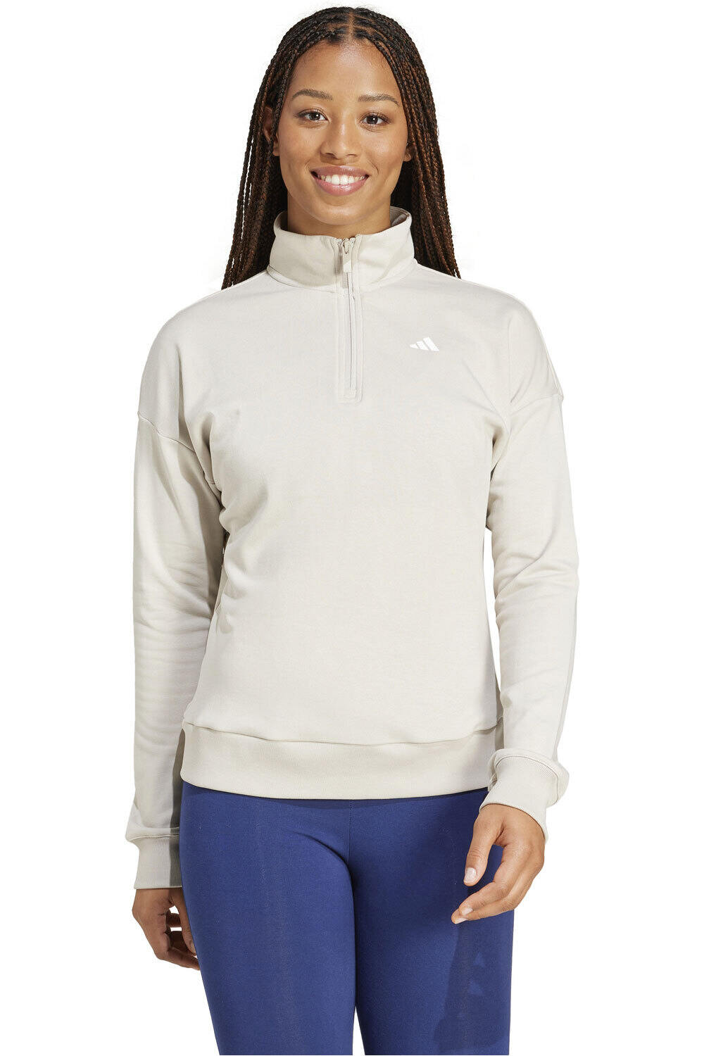 adidas sudadera mujer W SL FT QZ vista frontal