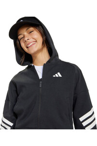 adidas sudadera niña FUTURE ICONS 3 STRIPES FULL ZIP vista detalle