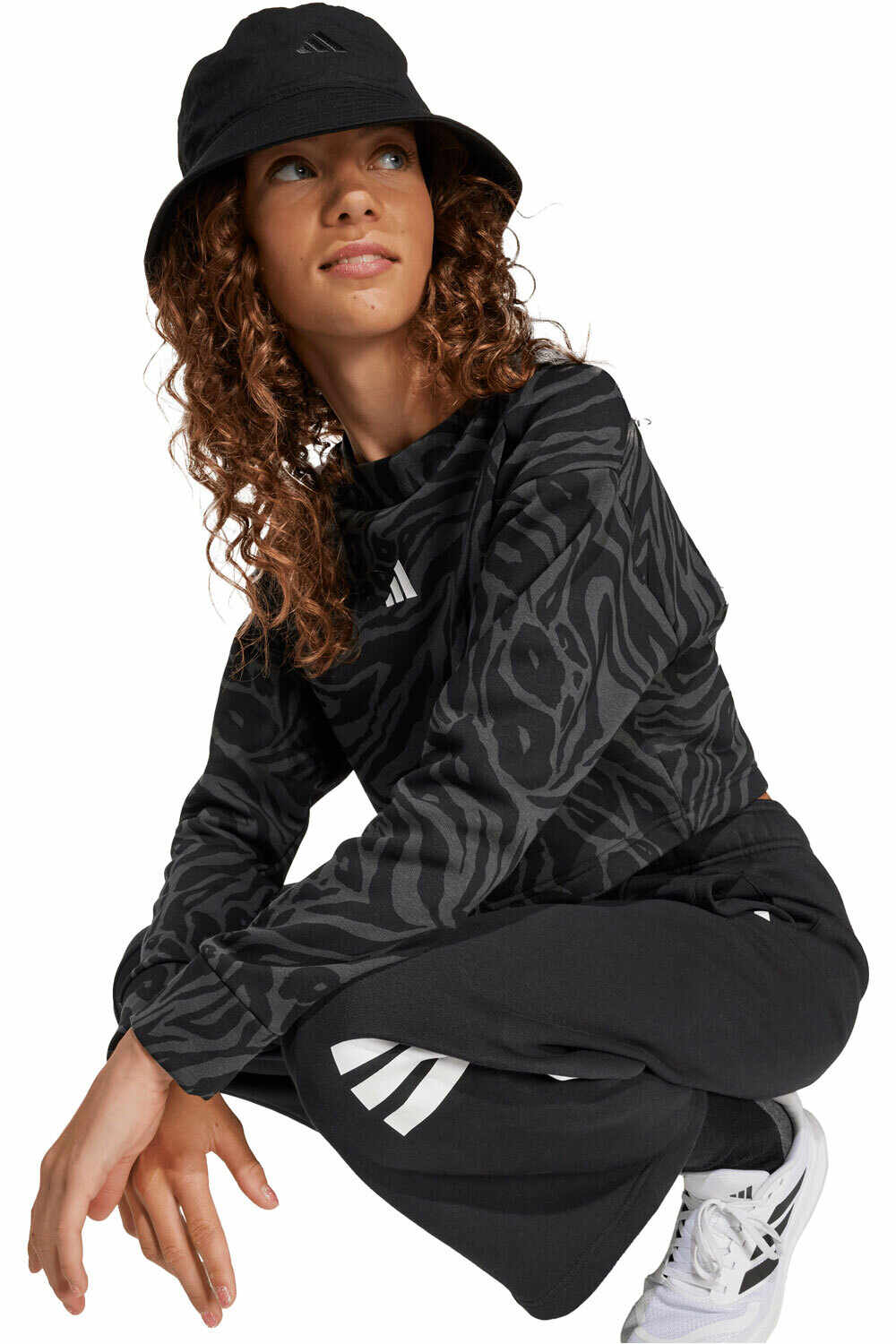 adidas sudadera niña FUTURE ICONS CROPPED 03