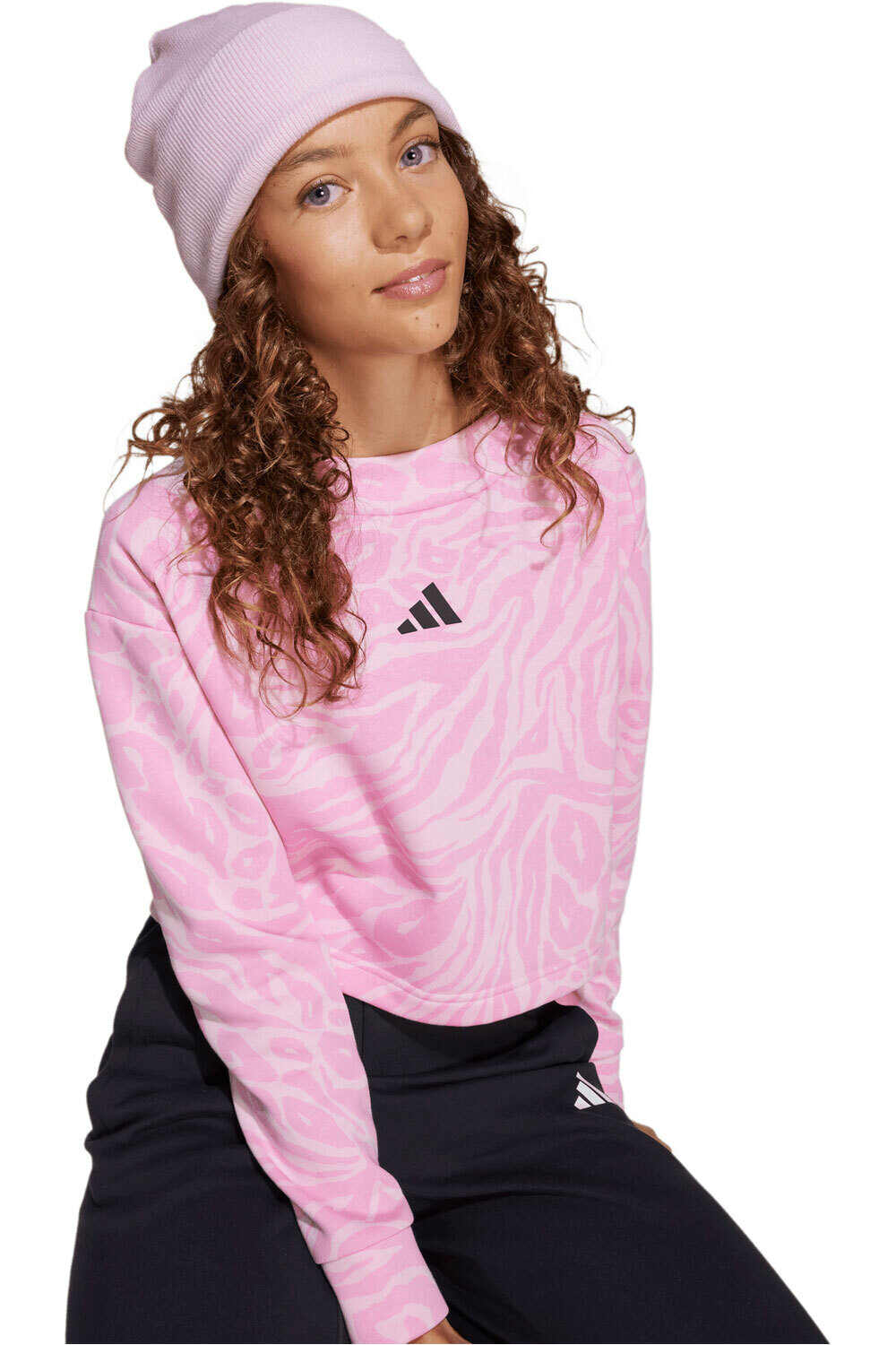 adidas sudadera niña FUTURE ICONS CROPPED vista detalle