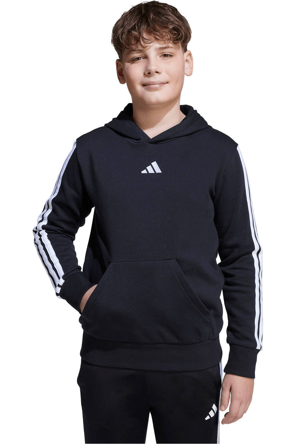 adidas sudadera niña M_J 3S FL HD 225 vista frontal