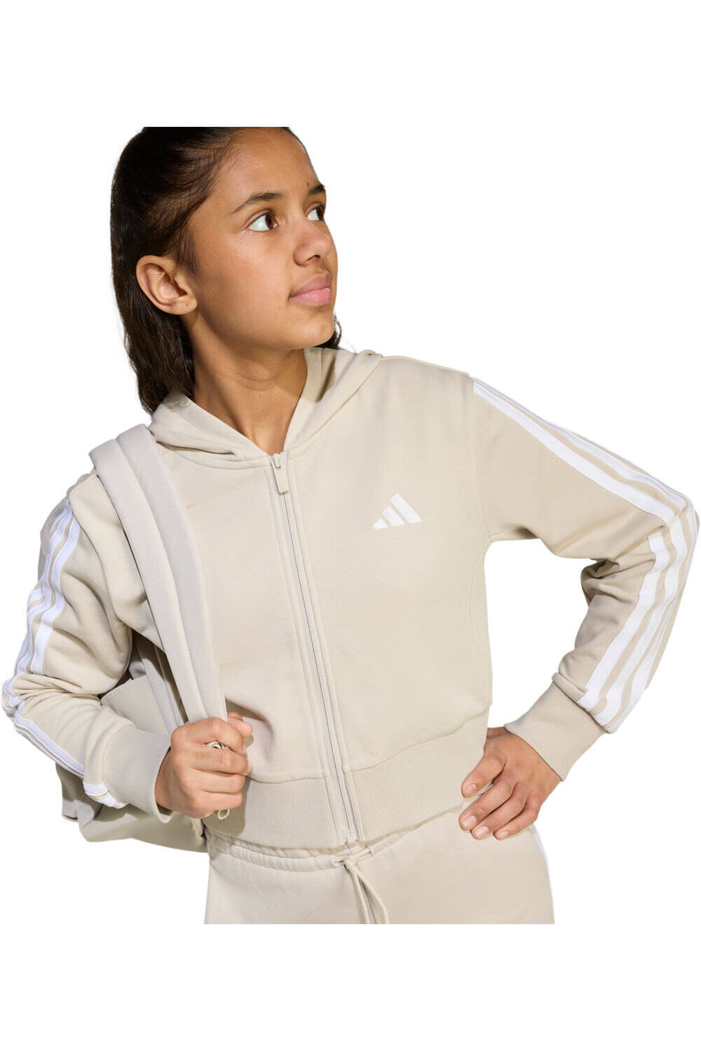 adidas sudadera niña X_JG 3S FT FZ CRO 03