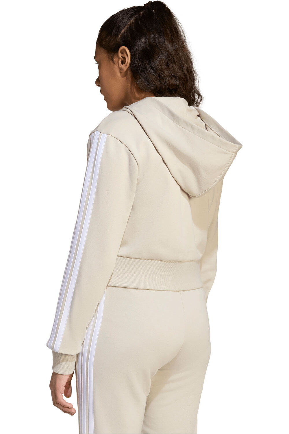 adidas sudadera niña X_JG 3S FT FZ CRO vista trasera