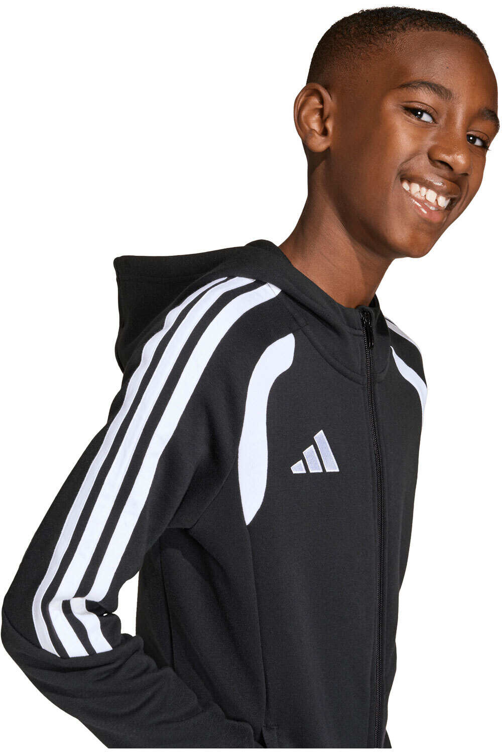 adidas sudadera niño Chaqueta Capucha Cremallera Tiro26 vista detalle