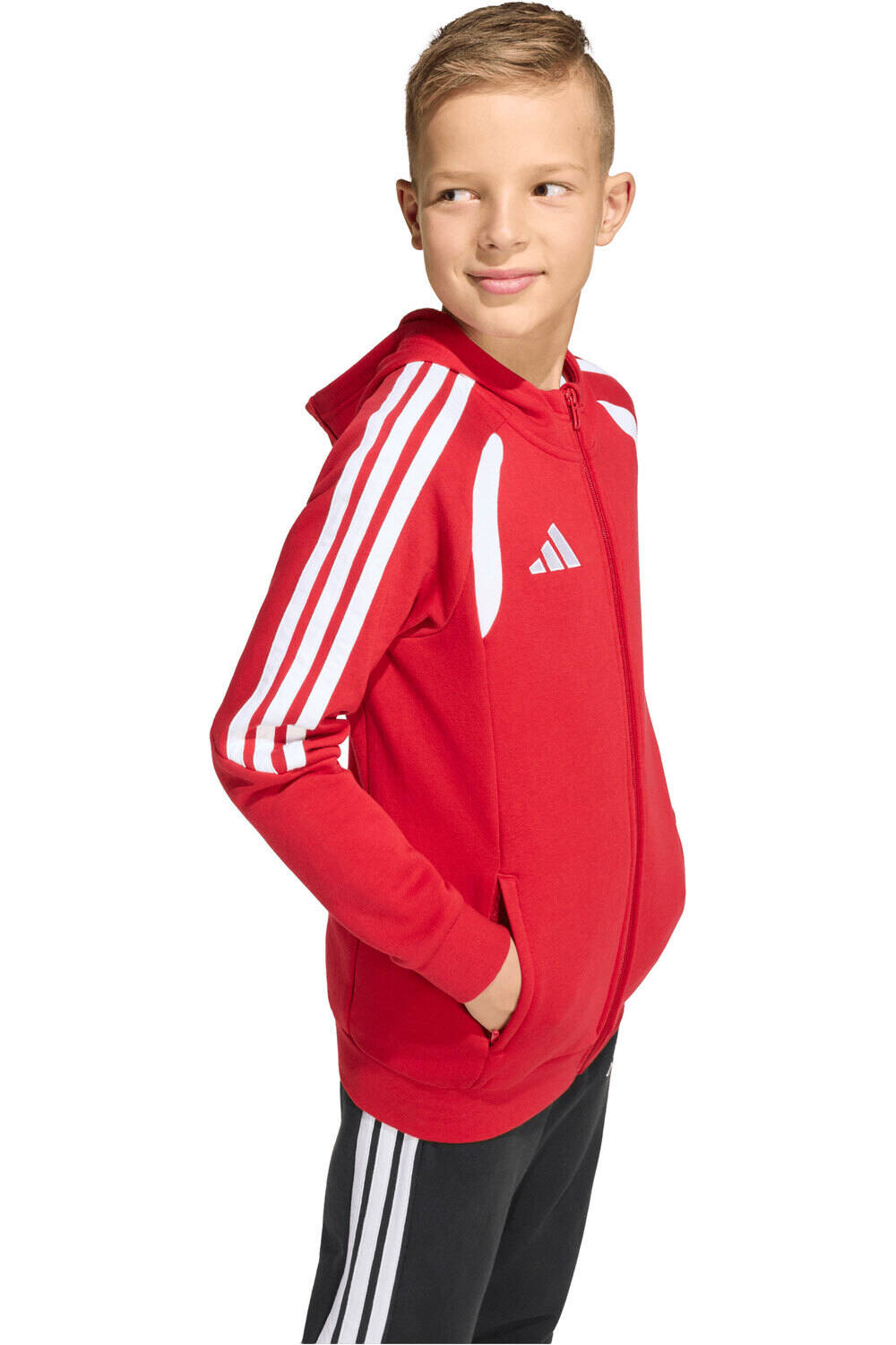 adidas sudadera niño Chaqueta Capucha Cremallera Tiro26 vista detalle