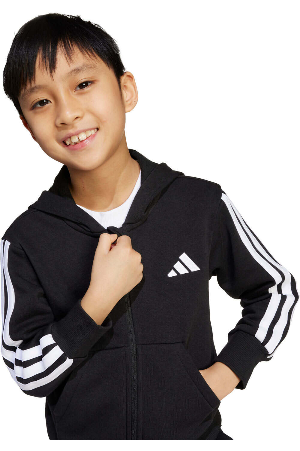 adidas sudadera niño Chaqueta con capucha Essentials vista detalle