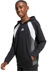 adidas sudadera niño J  CB FL HD vista detalle