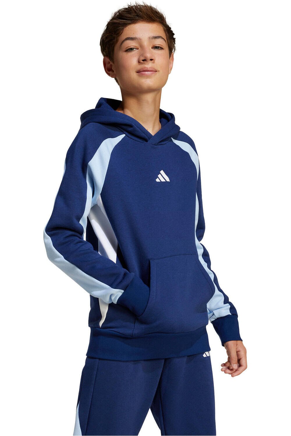 adidas sudadera niño J  CB FL HD vista frontal