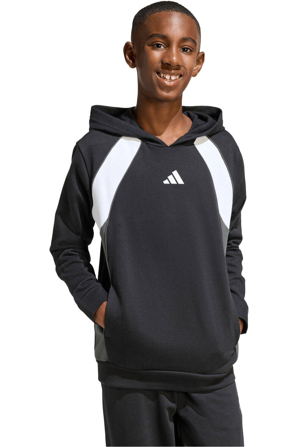 adidas sudadera niño J  CB FL HD vista frontal