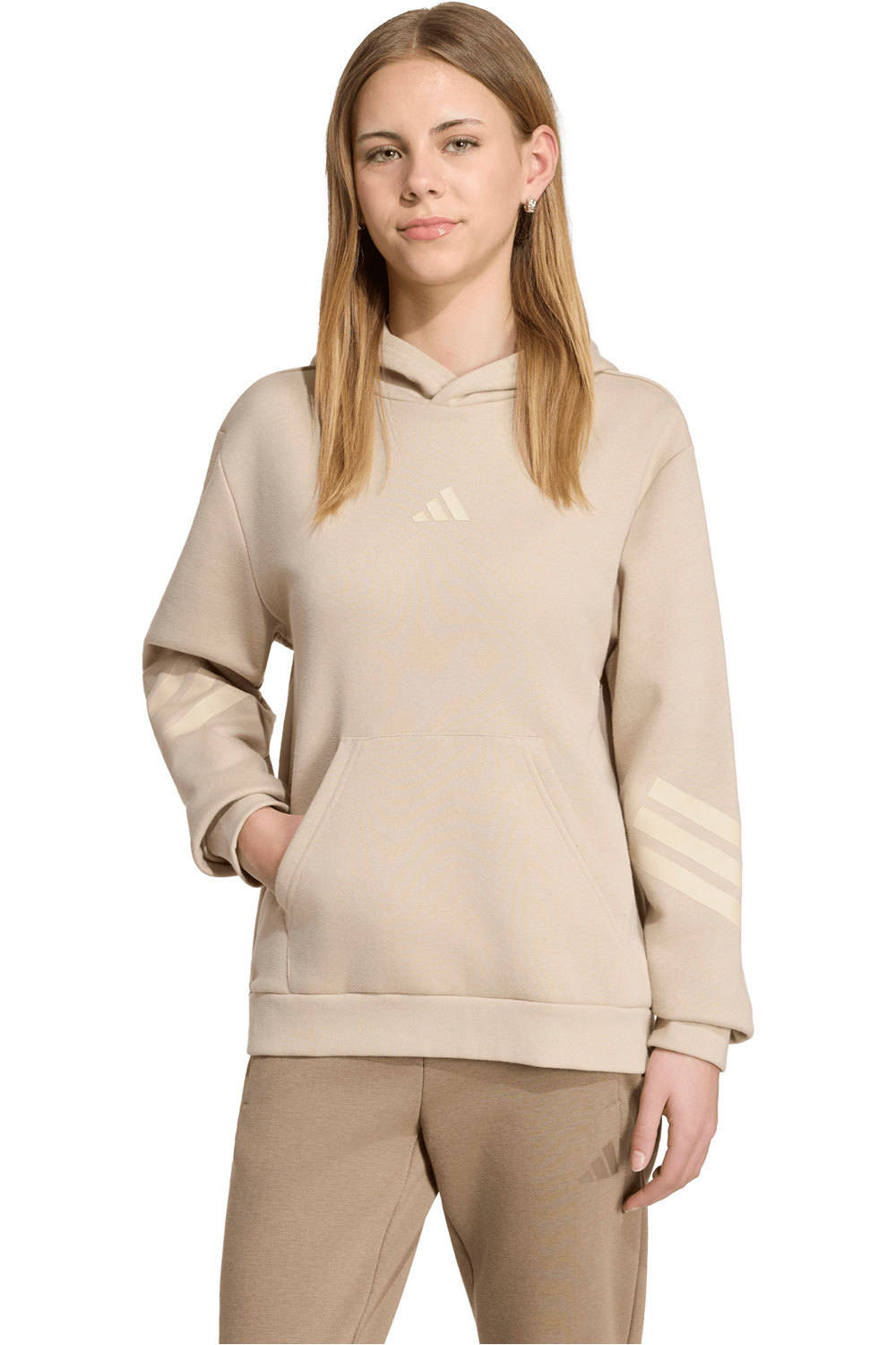 adidas sudadera niño J FI 3S HD vista frontal