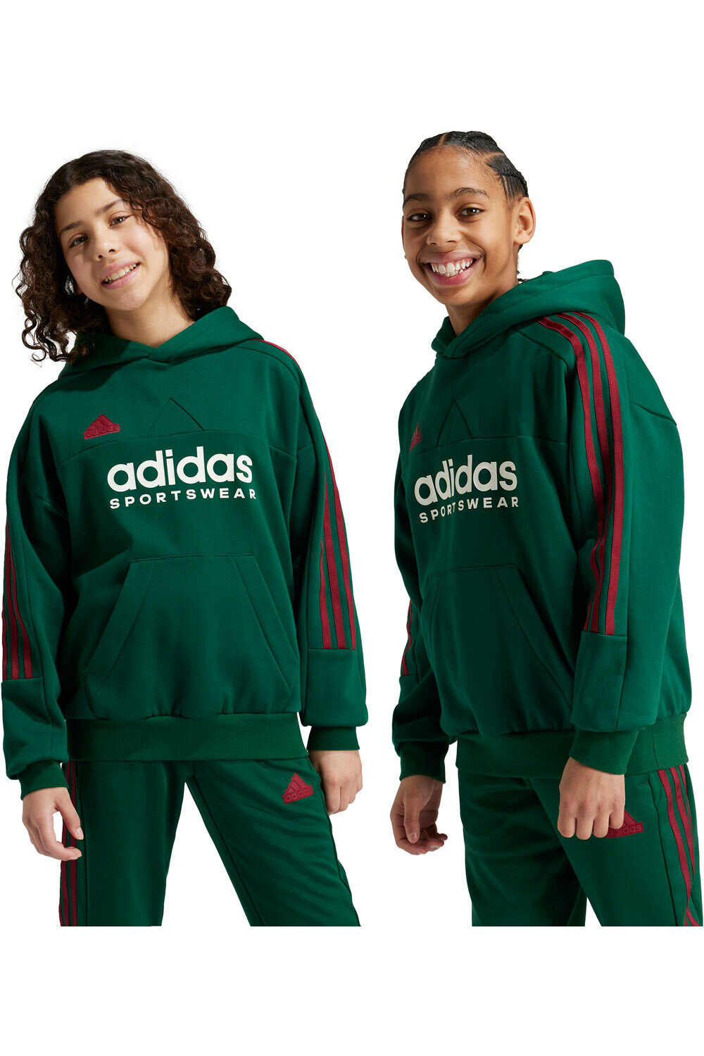 adidas sudadera niño J NP HOODIE vista frontal