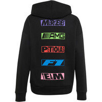 adidas sudadera niño MERCEDES-AMG PETRONAS LIGHTS ON vista trasera