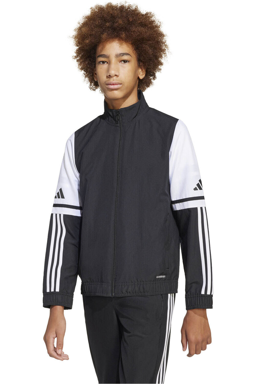 adidas sudadera niño SQ25 PRE JKTY vista frontal