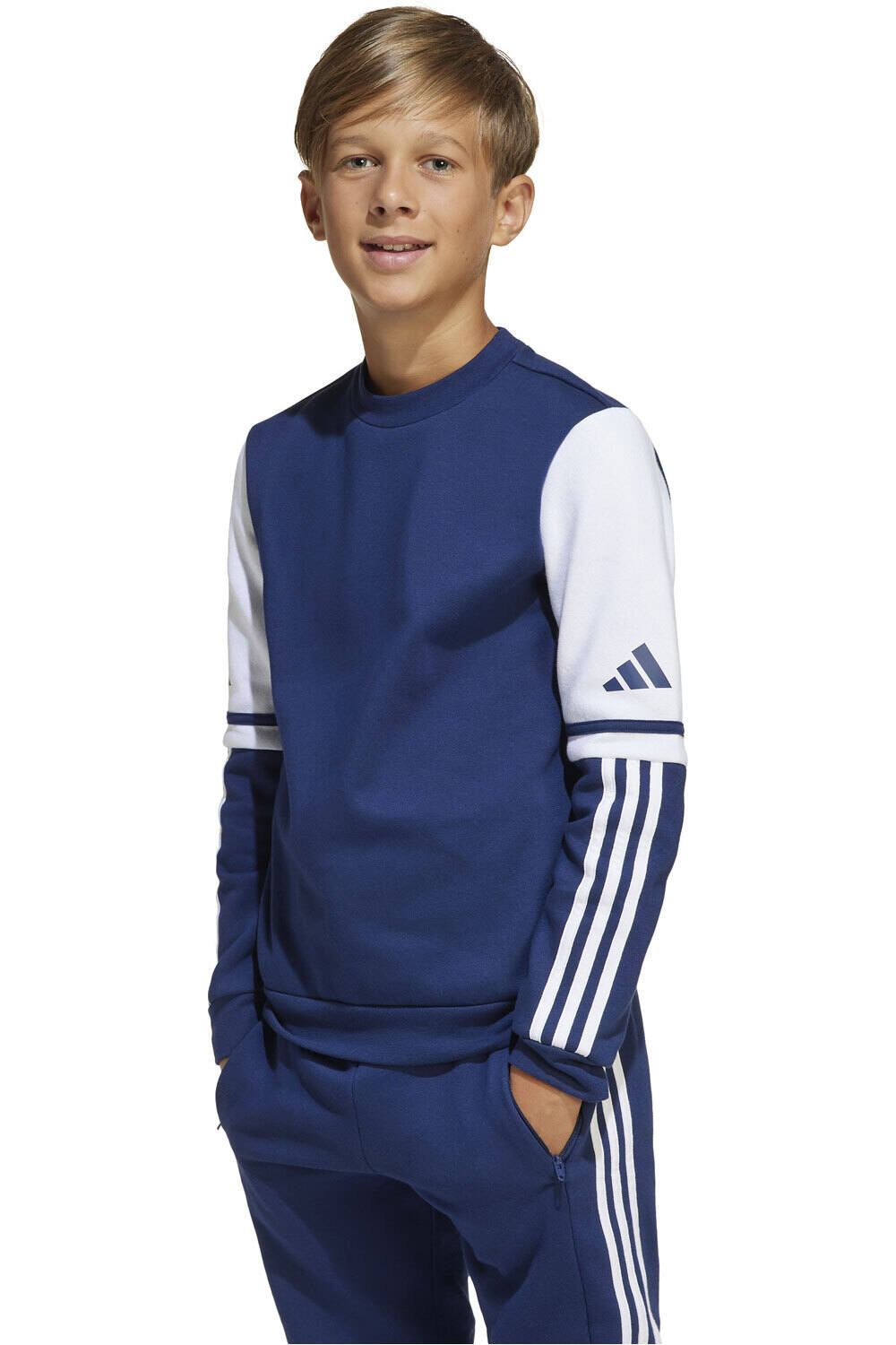 adidas sudadera niño SQ25 SW CREW Y vista frontal