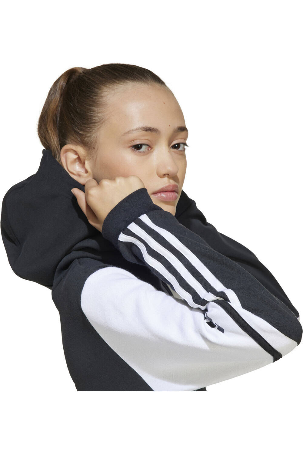 adidas sudadera niño SQ25 SW HOOD Y vista detalle