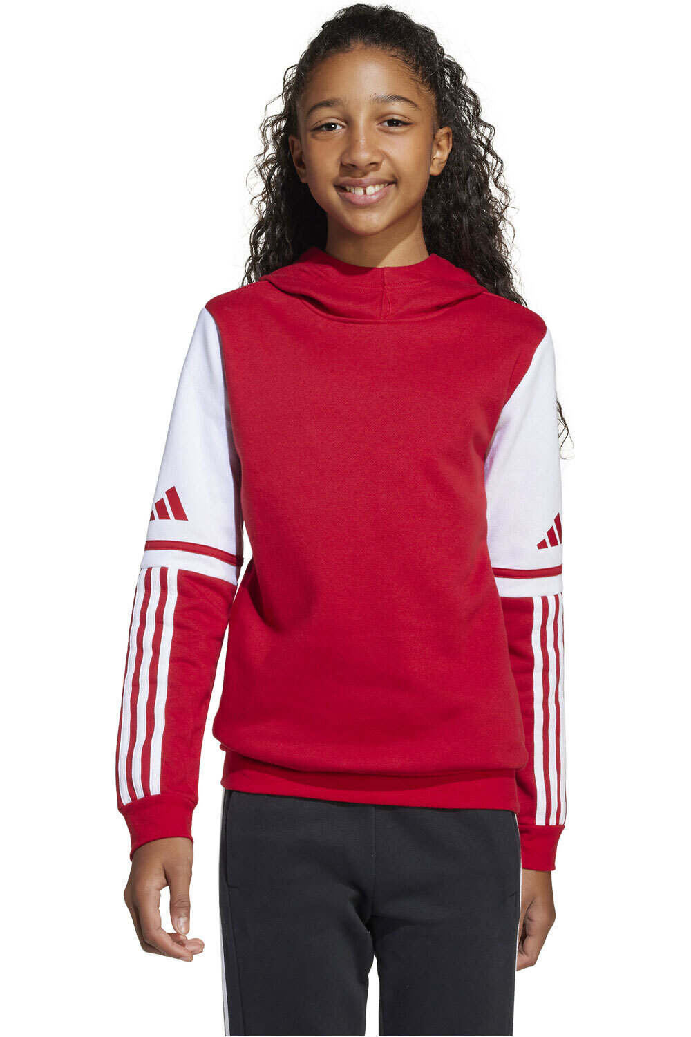 adidas sudadera niño SQ25 SW HOOD Y vista frontal