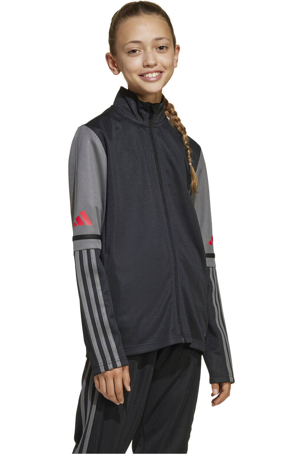 adidas sudadera niño SQ25 TR JKT Y vista frontal