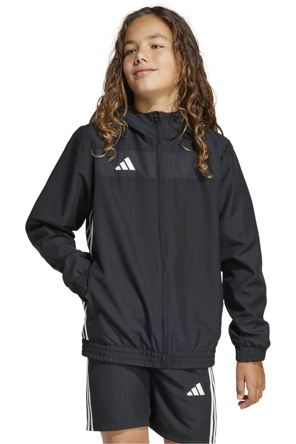 adidas sudadera niño TIRO ES W HOODY vista frontal
