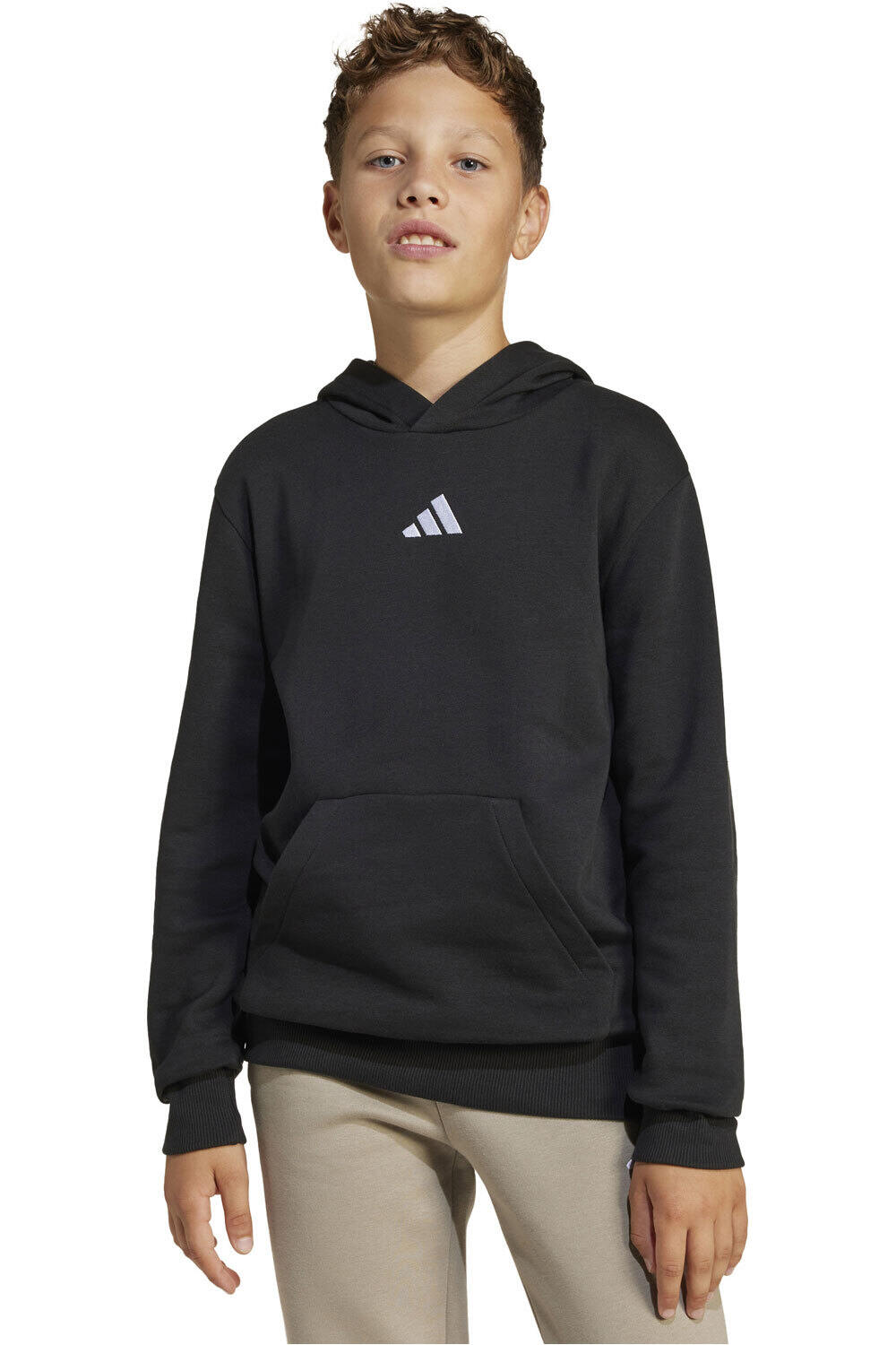 adidas sudadera niño X_J SL FL HD 225 vista frontal