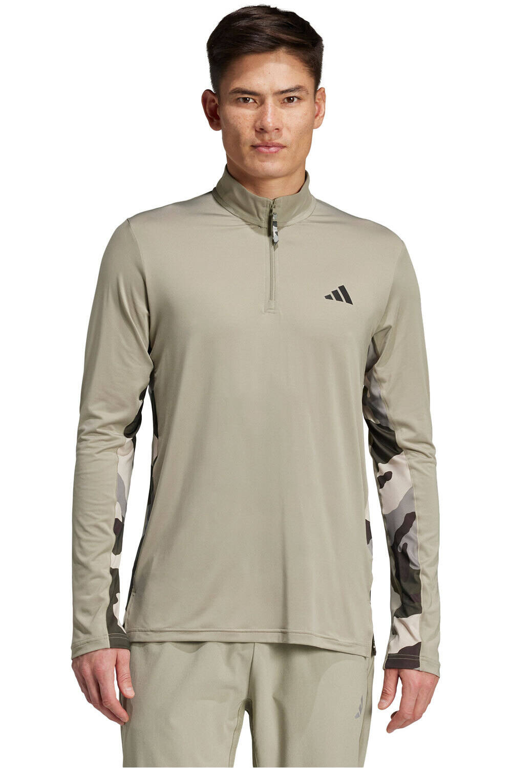 adidas sudaderas deportivas hombre CAMO 1/4ZIP vista frontal