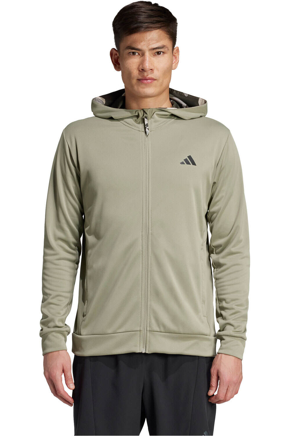 adidas sudaderas deportivas hombre CAMO FZ HD vista frontal