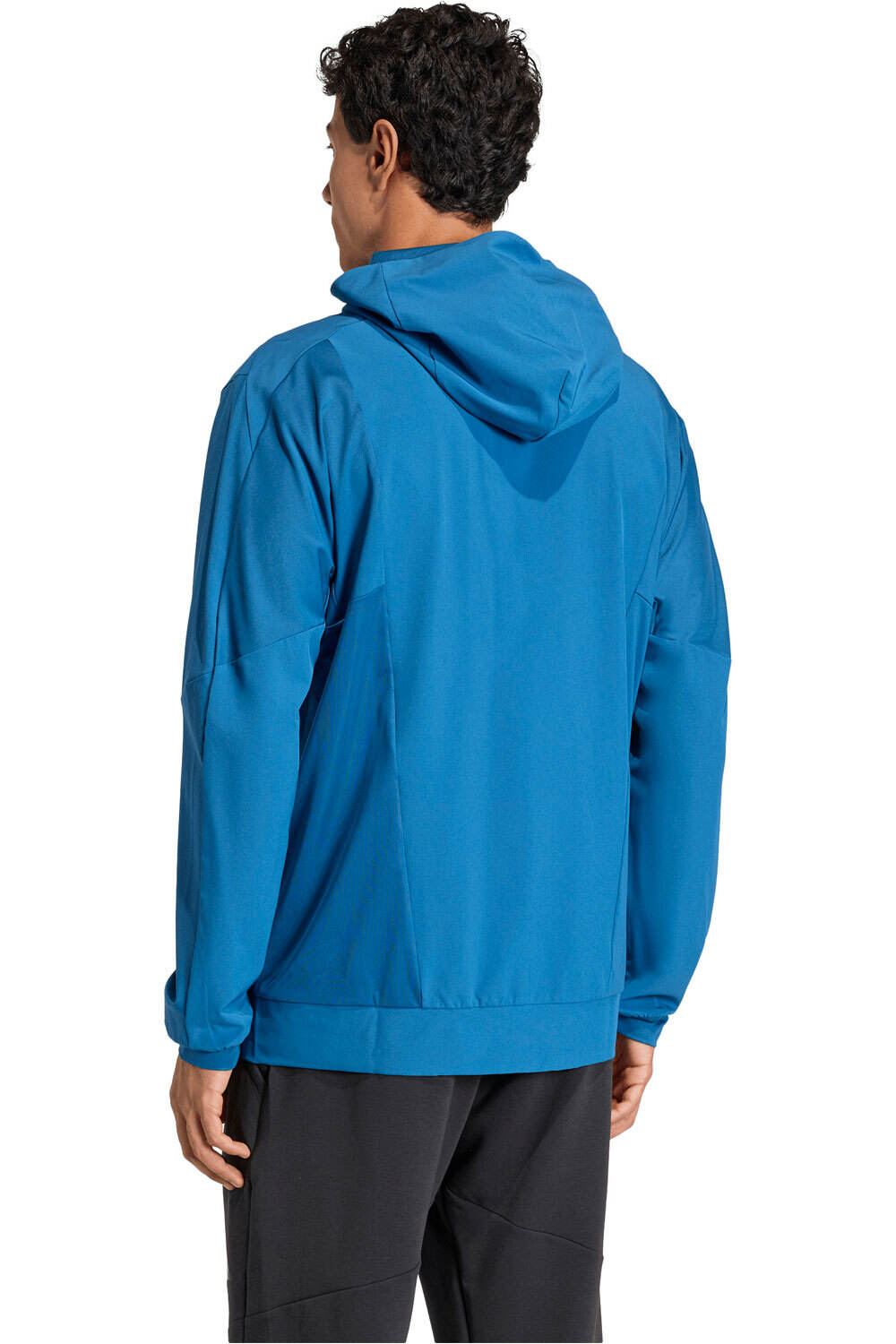 adidas sudaderas deportivas hombre D4T HYBRID FZ H vista trasera